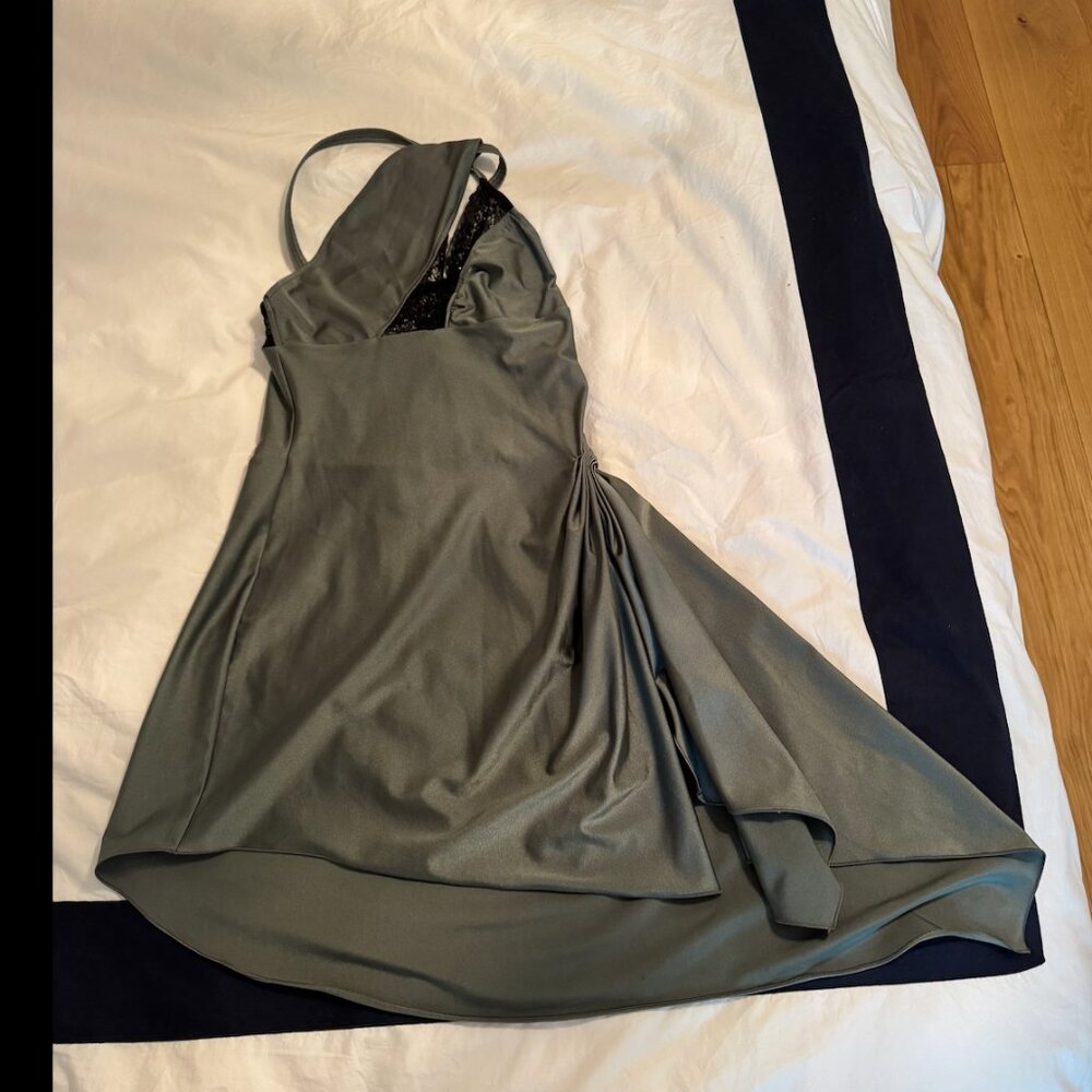 Coperni Green Asymmetrical Dress - Picture 5 of 8